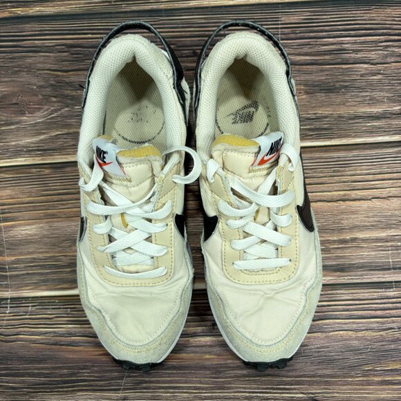 Nike Women's‎ Waffle Debut Sanddrift Black White Suede Athletic Shoes 6.5 - Picture 7 of 8